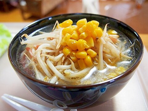 もやしコーンラーメン